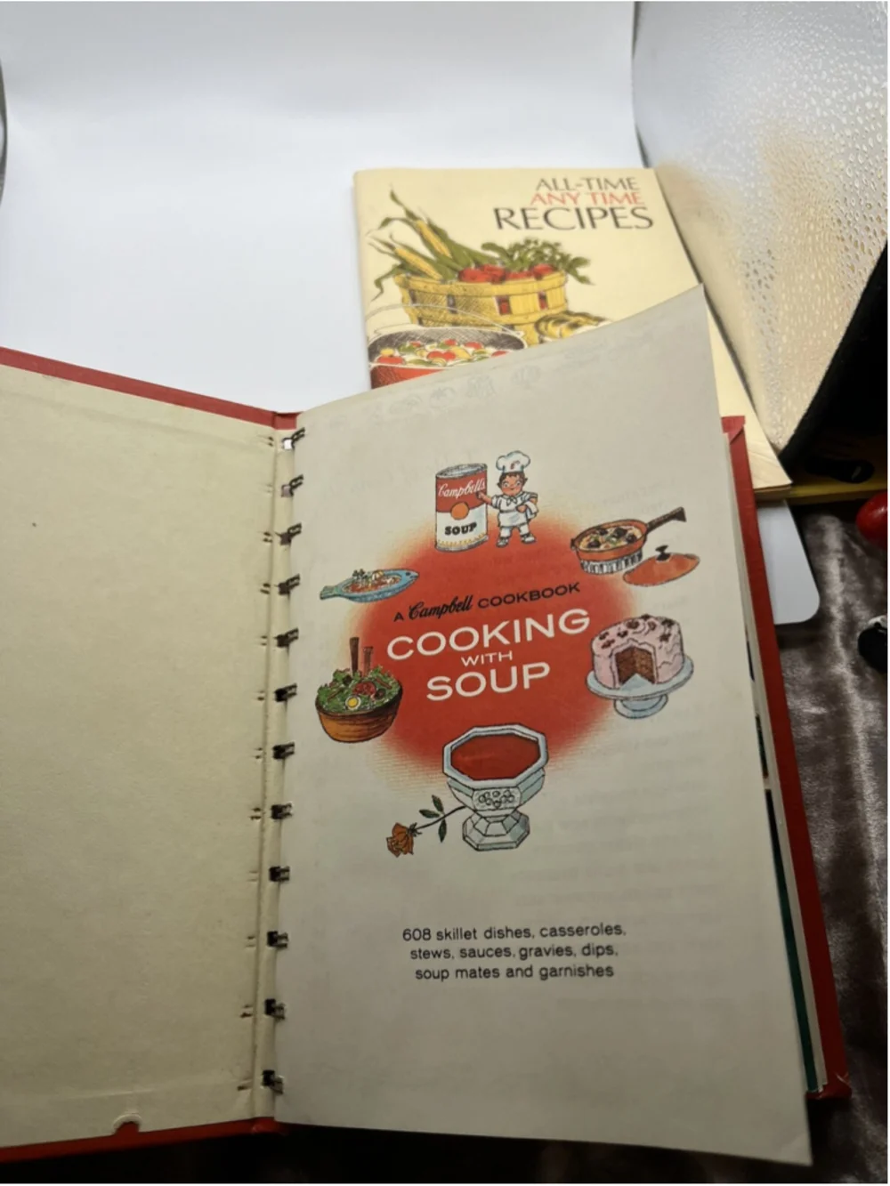 Vintage Campbell Cookbook Cooking With Soup Spiral Bound 608 Recipes Illustrated